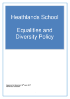 Equalities and Diversity Policy