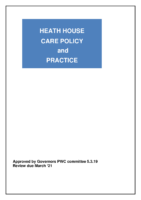 Heath House Care Policy and Practice march 19