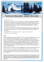 Newsletter – Autumn Term 2020