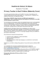 Primary ToD Vacancy Jan2023