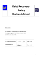 Debt Recovery Policy Mar2025