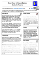 US Behaviour Handbook Parents June2025