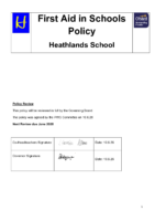 First Aid in Schools Policy June2026