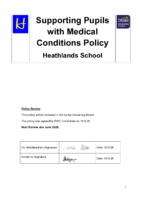 Supporting Students with Medical Needs Policy June2026